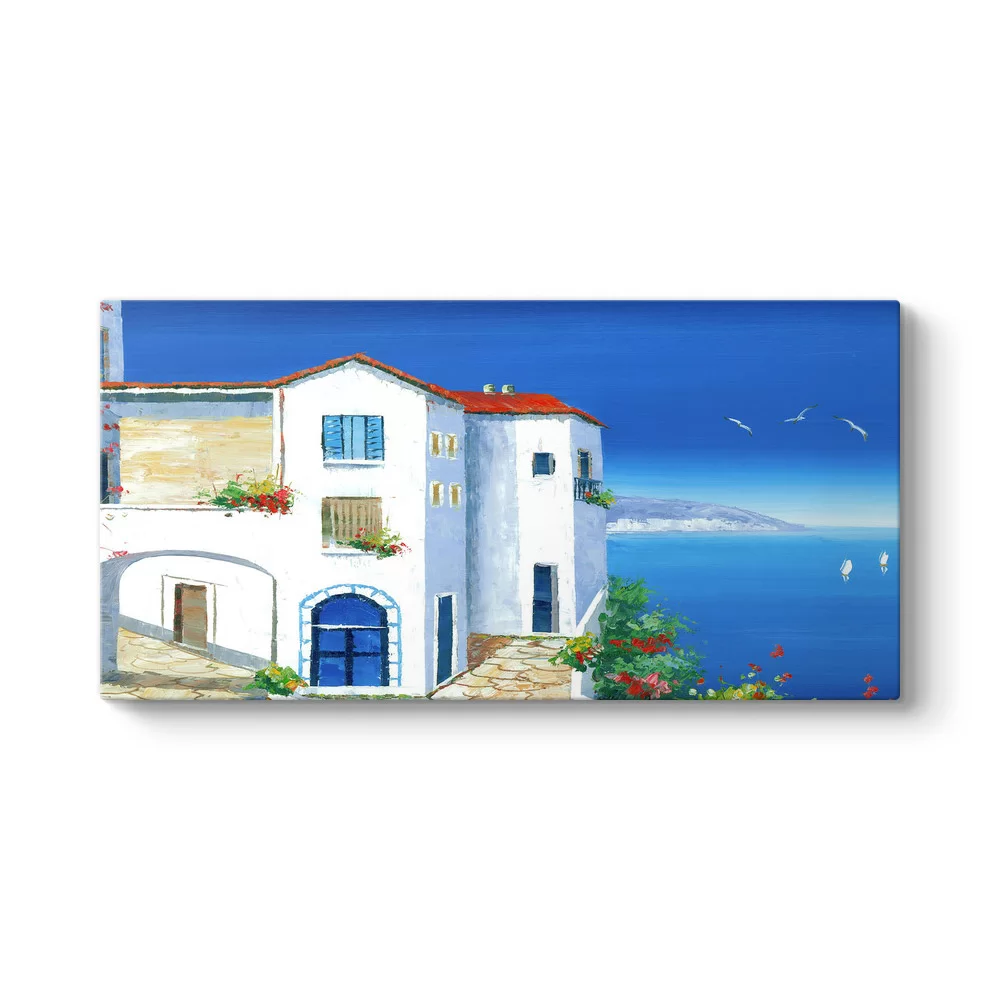 Santorini Deniz Manzara Tablosu - Model 5